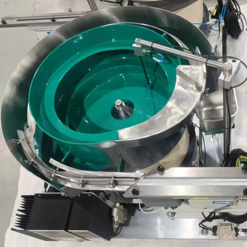 Stainless steel vibration sorter with motor and PLC end cap, vibration sorter