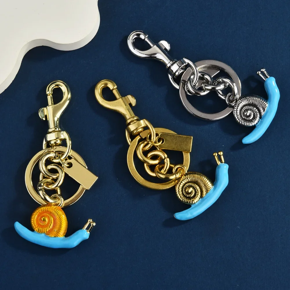 

Women's bag accessories, fashionable red exquisite bag, 2025 snail bag key chain, conch shell key chain