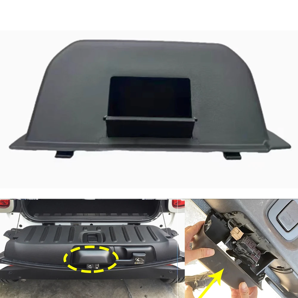 

Car Rear Trunk Boot Latch Lock End Cover Tailgate Hole Cap Lid Trim For Mercedes-Benz Smart Fortwo 453 Coupe 2015-2022