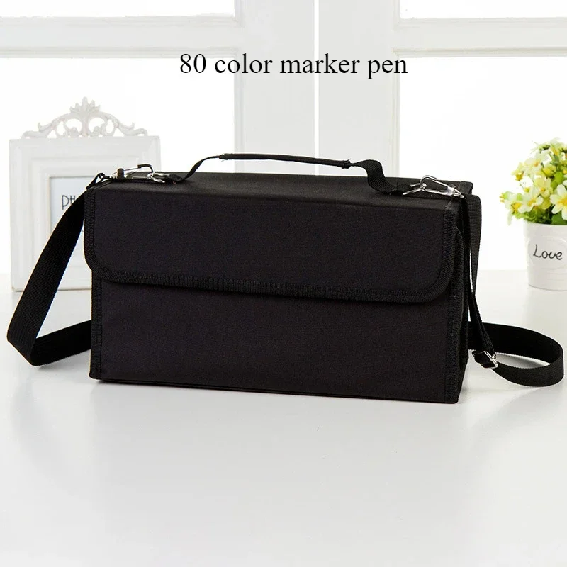 Marking Pencil Case Sketch Storage Bag 80/72/48 Color Handmade Drawing Sketch Bag for Easy Carrying of Stationery