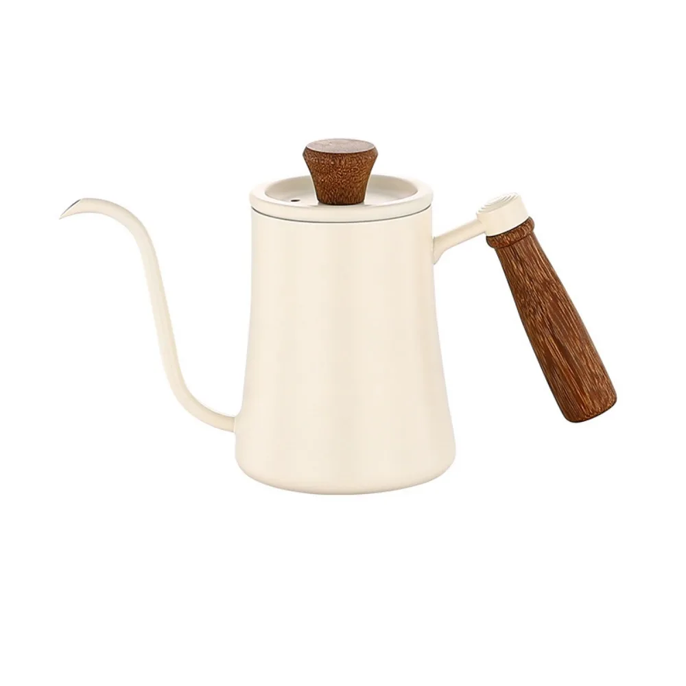 

Stainless Steel Goose Neck Coffee Pot 550ml/850ml Wooden Handle Pour Over Coffee Kettle Temperature Meter Comfortable Grip