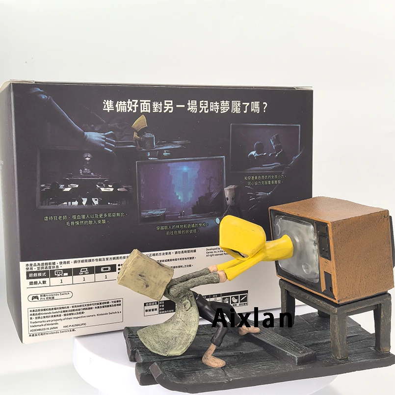 Aixlan Little Nightmares II Figure Six Mono 7cm Childhood Dream PVC Action Figure Amine Christmas Gift Collectible Figurine