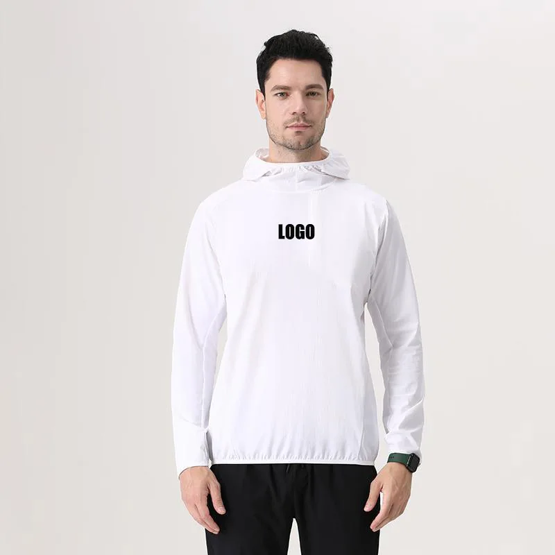 

Custom LOGO Spring Autumn Sports Men's and Women's Windproof Mountaineering Suit Jacket Anti-splashing Hooded Running Pullover