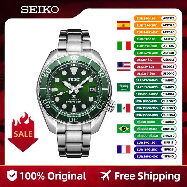 Seiko original Japanese Mechanical watch Prospex 3rd 200m waterproof Sports  Watch Sapphire Glass SPB103J1