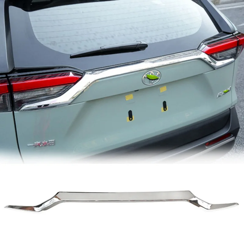Rear Gate Upper Molding Trim Compatible With Toyota RAV4 2020-2023 ABS Rear Trunk Lid Decor Strip Exterior Accessories