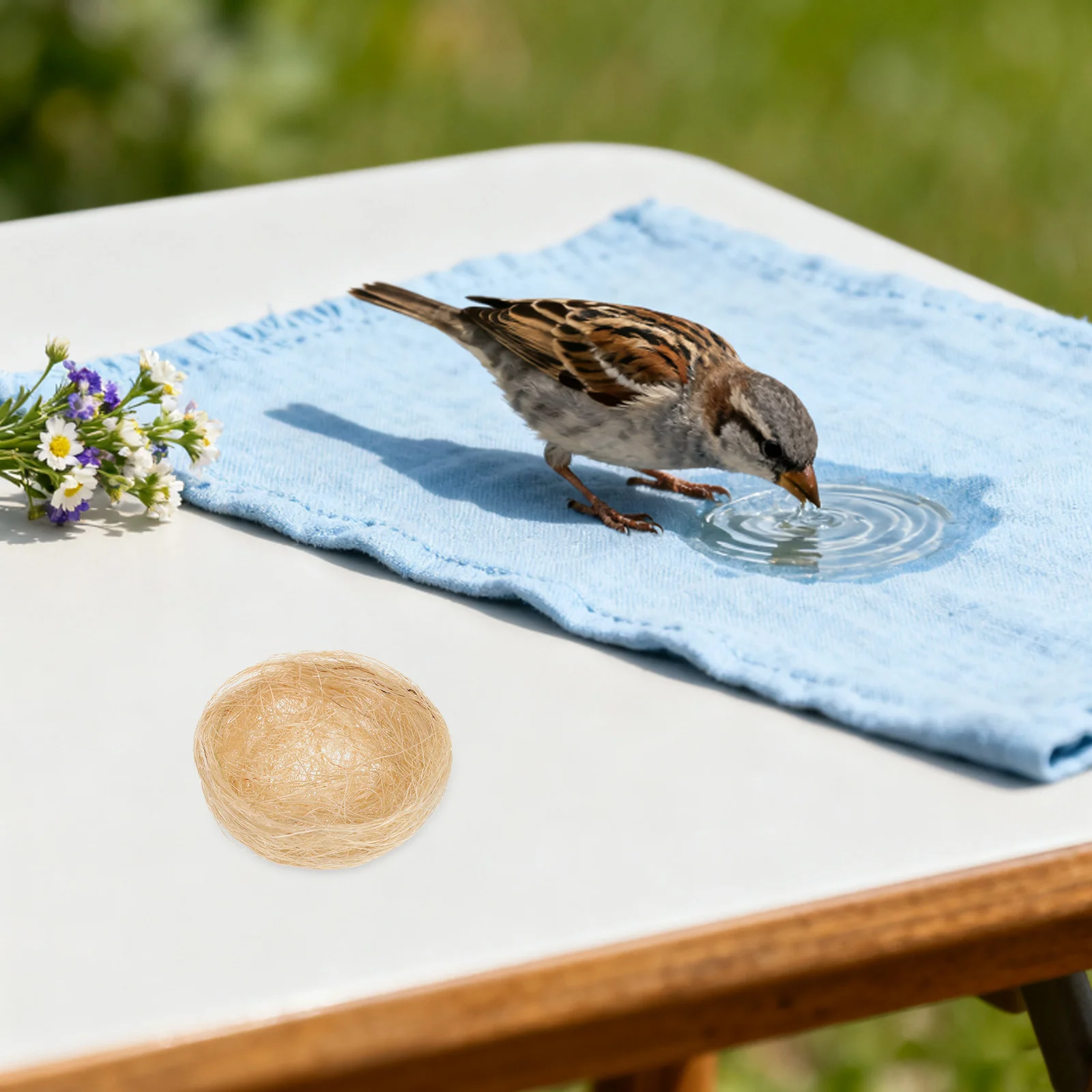 

10pcs Artificial Fake Nest For Crafts Micro Landscape Decor Rustic Party Ornament Photography Props Easter Decoration Small