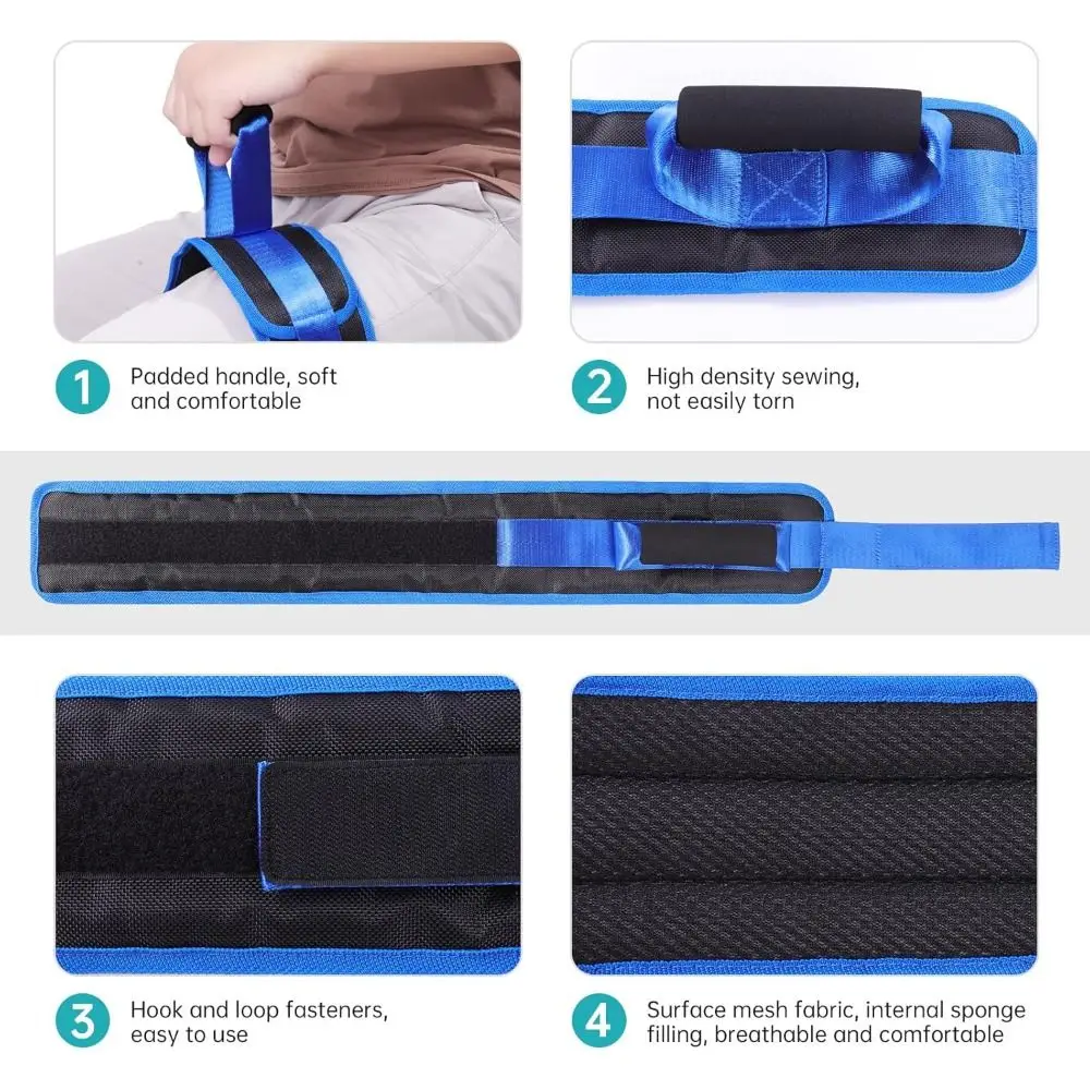 Padded Grip Leg Lifter Strap Easy Assistance Loop Mobility Assistance Strap Comfortable Adjustable Pull Up Assistance Belt