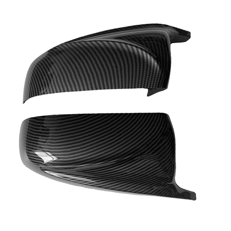 Car Carbon Fiber Rearview Side Mirror Cover Replacement For BMW X5 E70 X6 E71 2008-2013 Side Door Rearview Cover Caps