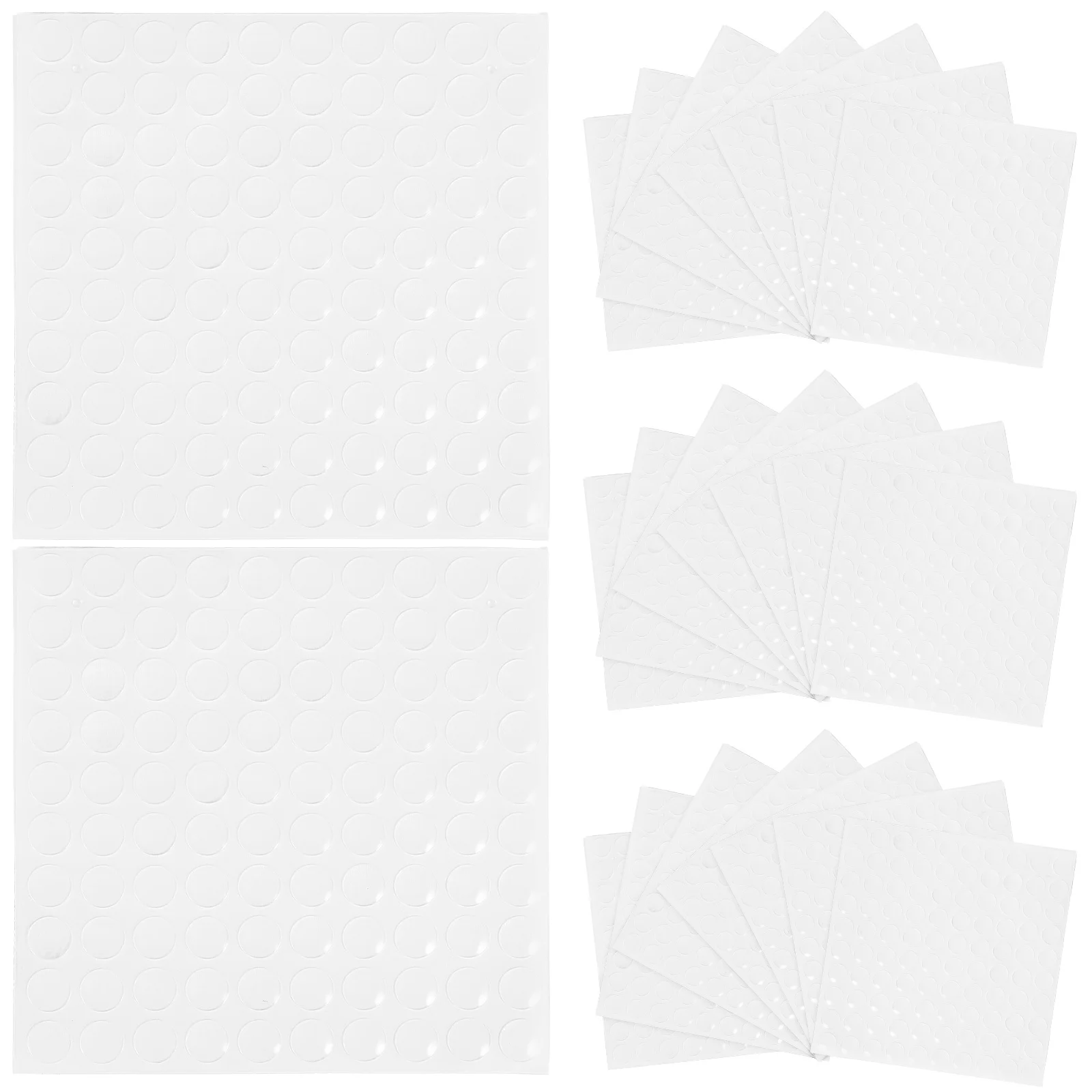 

300Pcs Clear Silicone Bumper Pads Cabinet Door Stopper Anti-Collision Cushion for Furniture Tables Drawers Desks Laptops Home