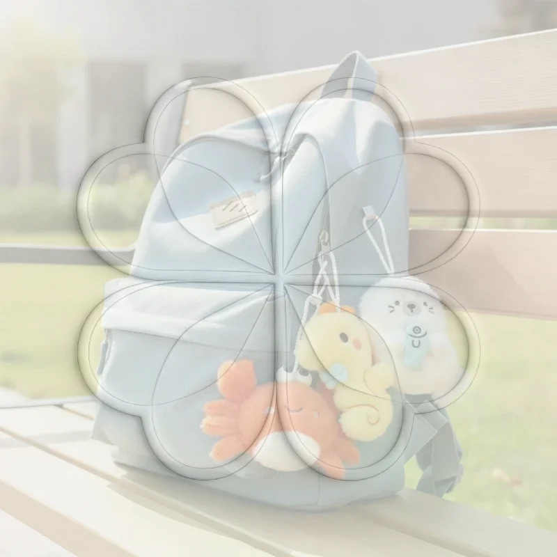 Cute Ocean Animal Plush Keychain Shark Crab Seahorse Seal Mini Fluffy Doll Pendant Bag Hanging Ornament Key Car Decor Kid Gift