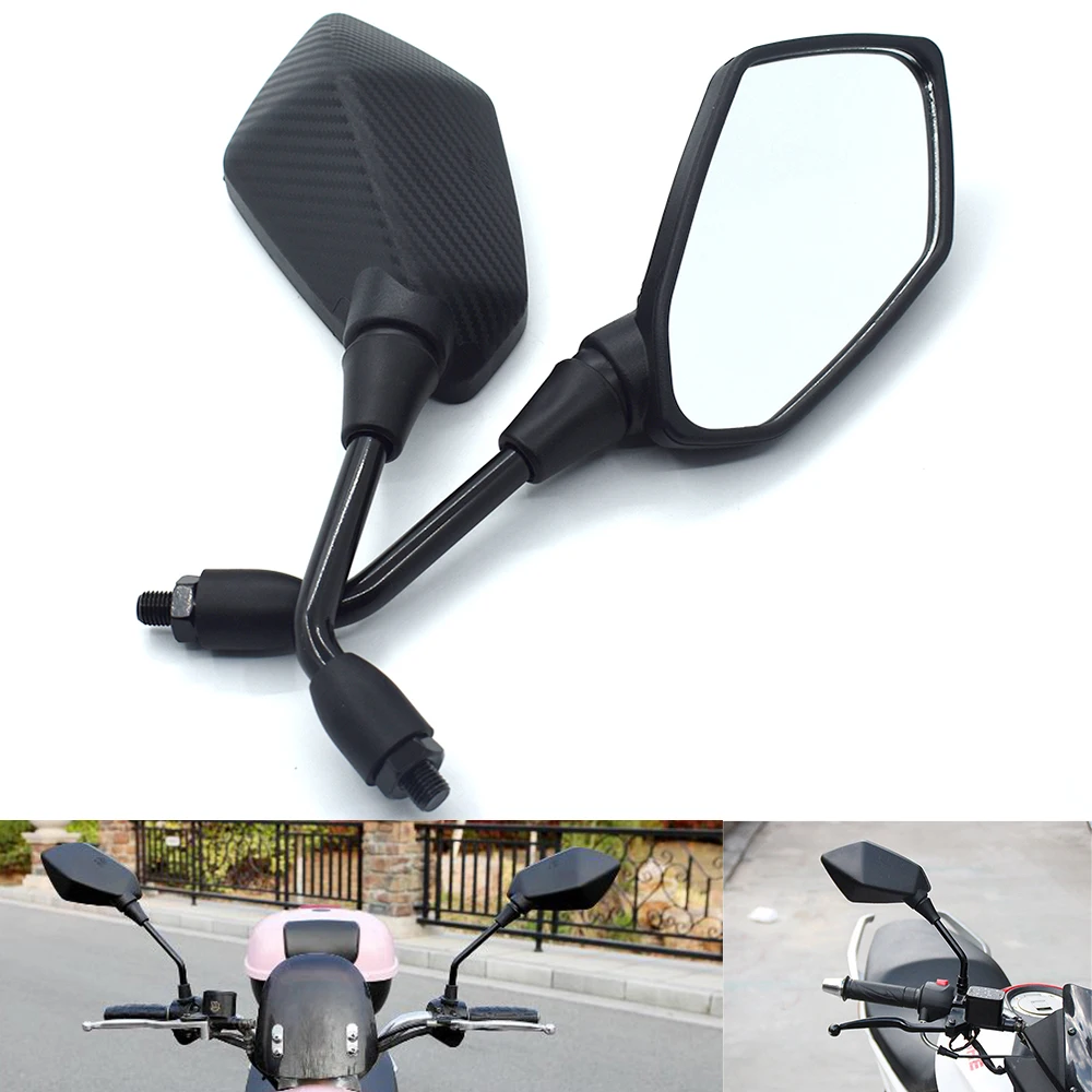 Universal motorcycle rearview mirror 8mm 10mm motorcycle mirrors for Ducati 848 1098 / R Monster 695 696 796 821 1000 1100 EVO