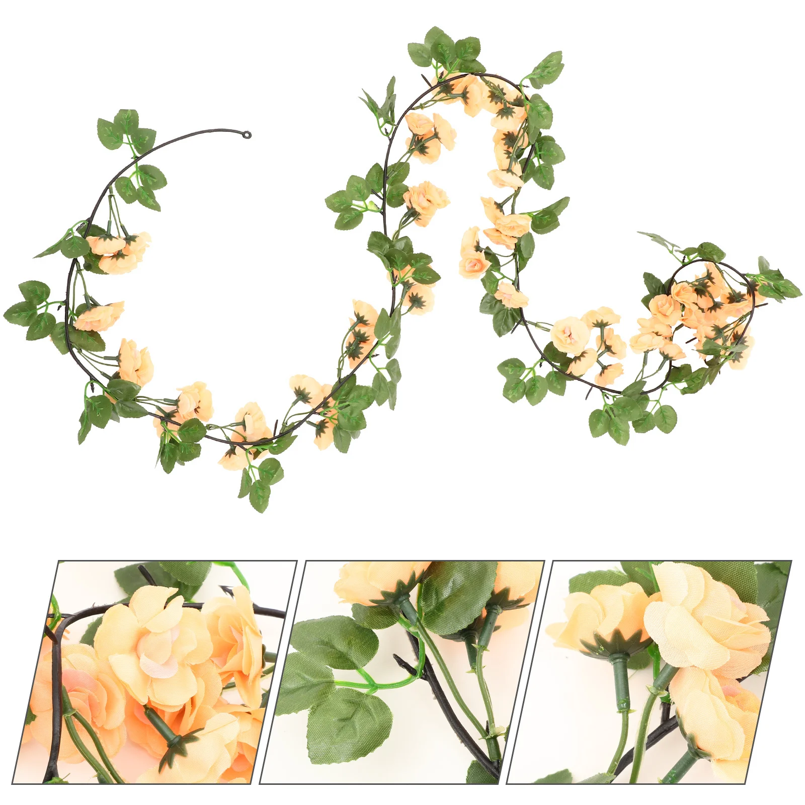 

Simulation Rose Vine 3M Fake Rose Garland For Home Wedding Party Decor Artificial Floral Vines Garlands Decoration