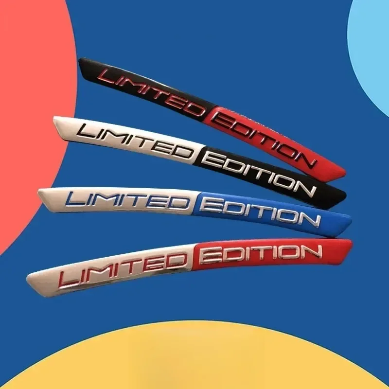 Alloy Car Rim Decorative Strips 4Pcs Limited Edition Wheel Tire Hub Styling Stickers Exterior Auto Accessories