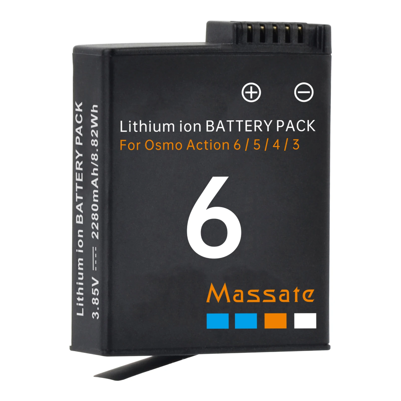 Massate 2280mAh DJI Osmo Action Replacement Battery