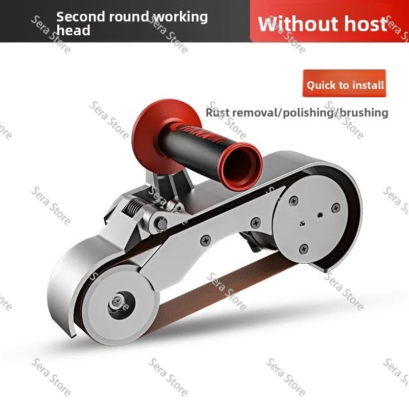 Electric Round Tube Drawing Machine Working Head 10-250MM Diameter Stainless Steel Pipe Polishing Machine 618x40MM Belt Sander