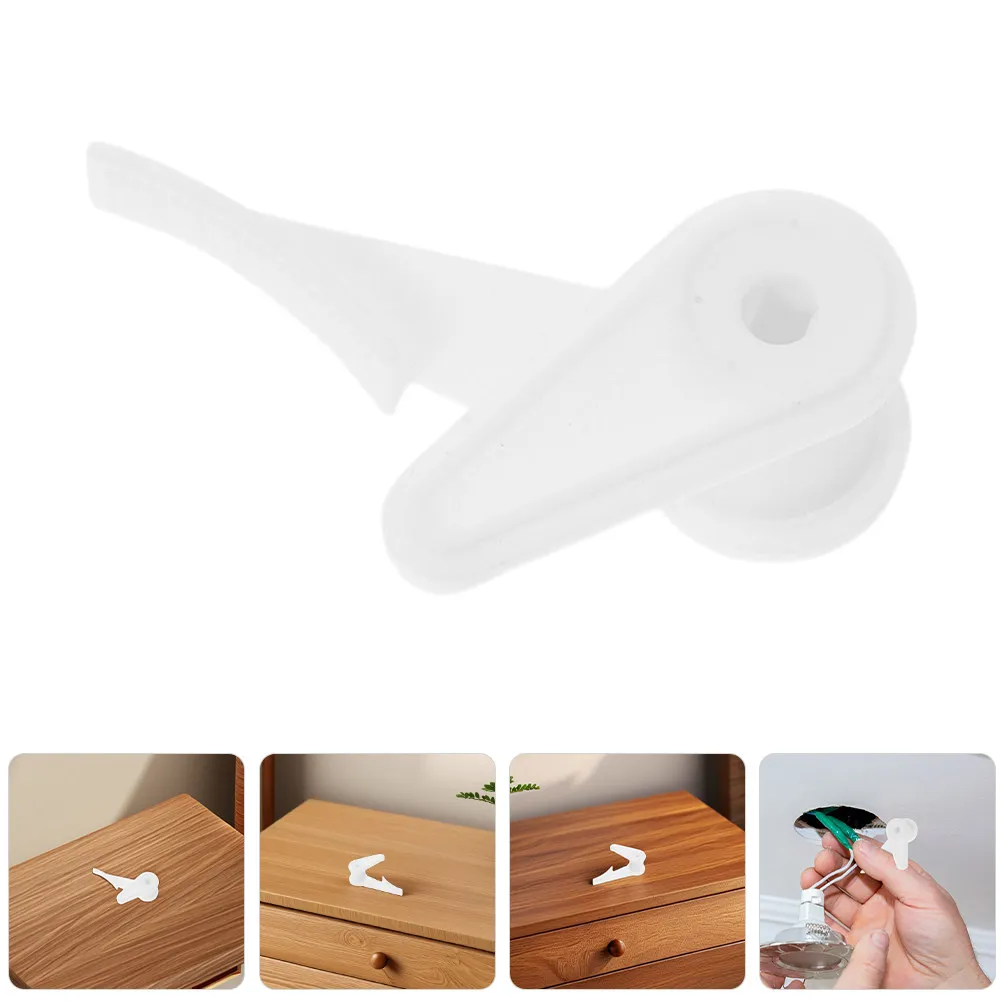 10Pcs Plastic Ceiling Light Clips Secure Fixed Buckle Flush Mount Lamp Recessed Fixture Installation Hardware Fixed Buckle Light