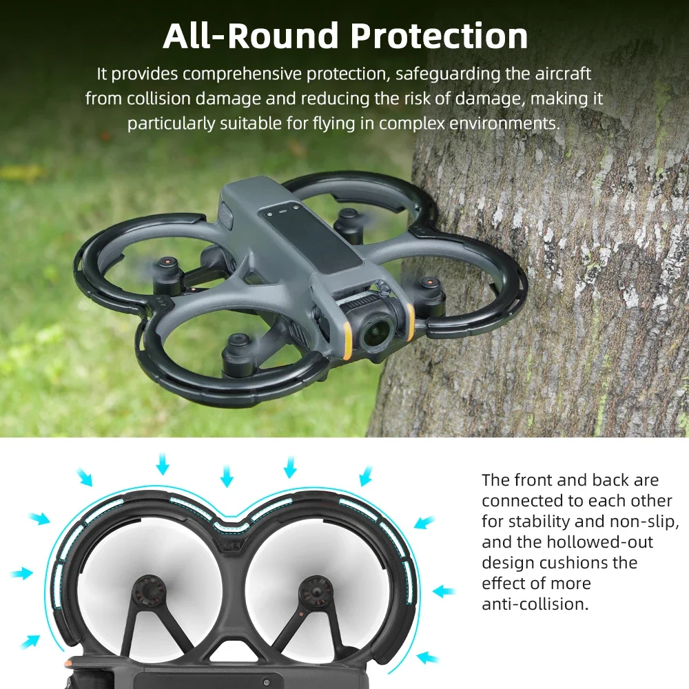 BRDRC Propeller Guard voor DJI Avata 2 Anti-collision Bumpers Protection Guard Impact Protectors Drone Lichtgewicht accessoires