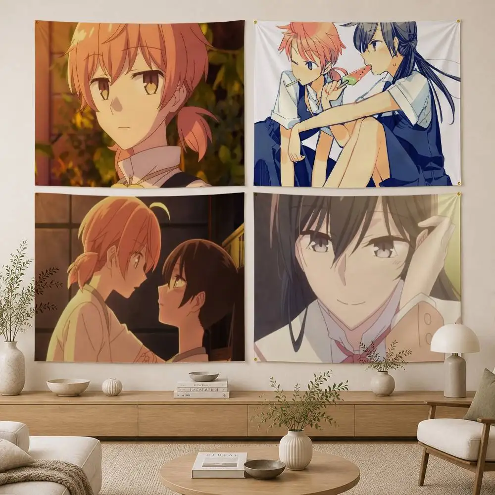 Bloom Into You Flag Digital Printing Banner for Garage Wall Out Door Decoration