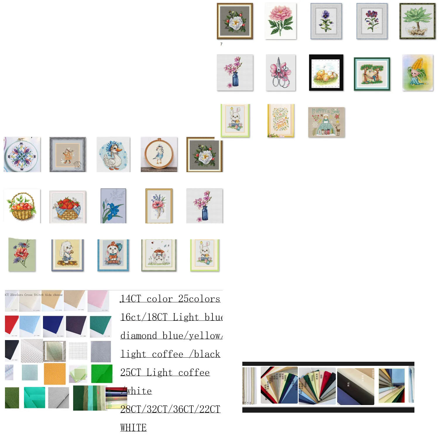 Cross Stitch Kit -Yu Meiren Flower and Ladybug 21-30  Cross stich Kits Homfun Craft Cross Stich Painting Decorations For Home