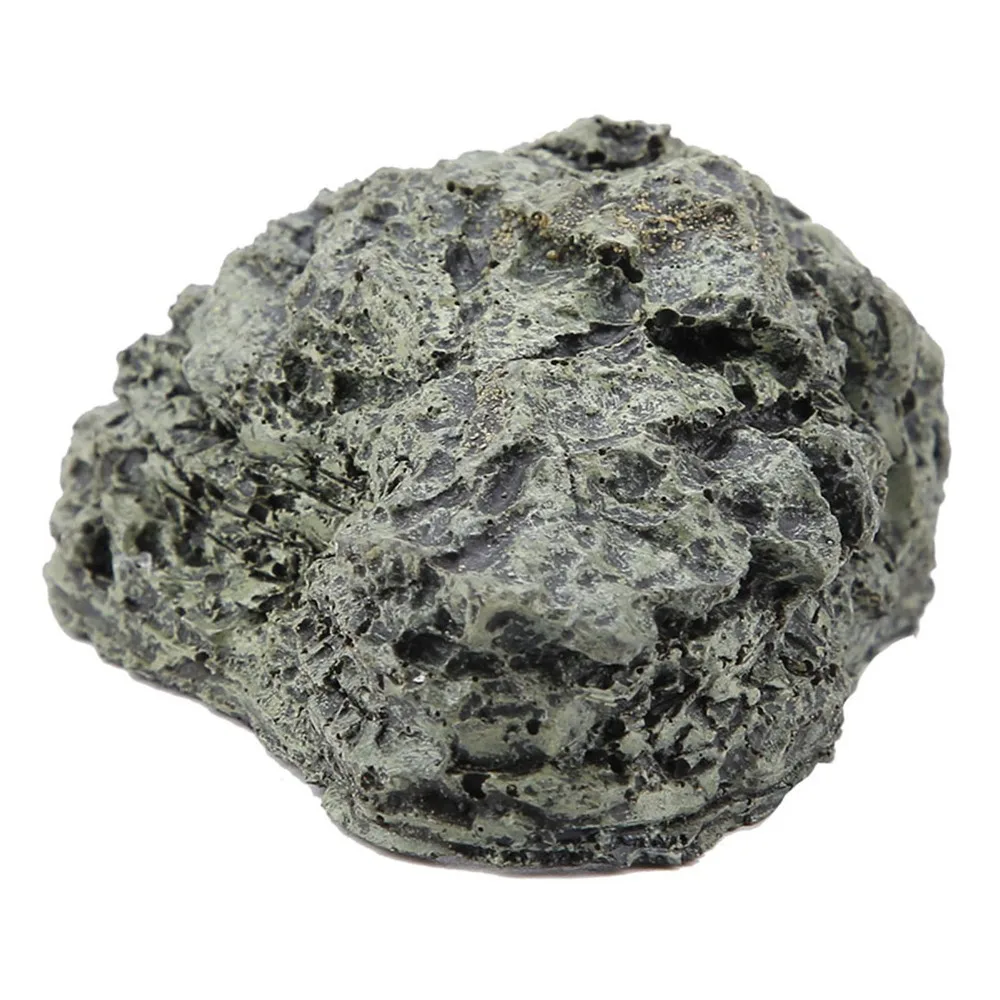 Resin Fish Hiding Cave Gentle Slope Wide Flat Top Reptile Hiding Habitat Non-Discoloring Crawling Terrace