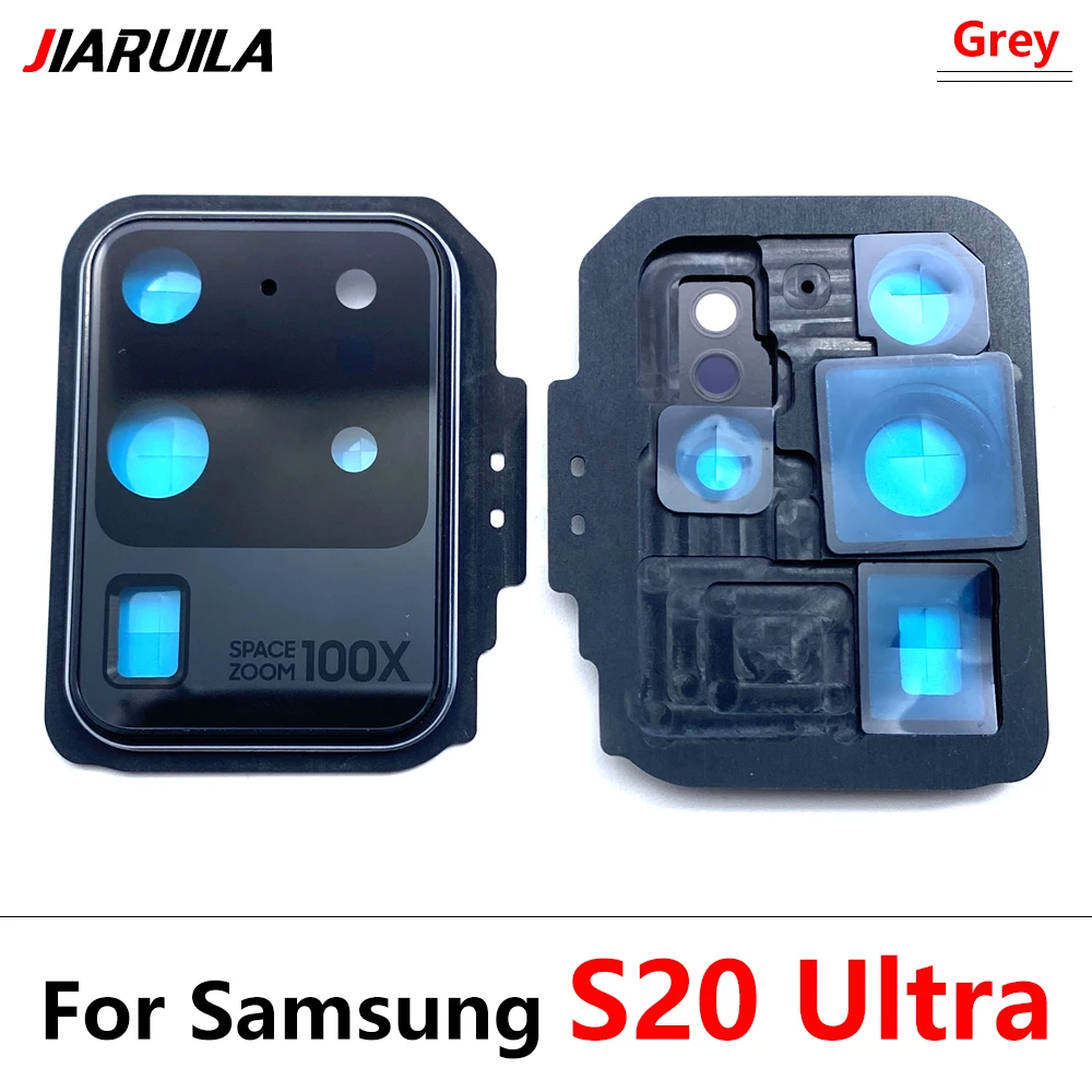 Neue Für Samsung S20 Ultra S20 Fe S20 Plus S20 Reparatur Ersetzen Zurück Kamera Glas Objektiv Abdeckung mit Rahmen Halter ersatz Teil – Detail 14