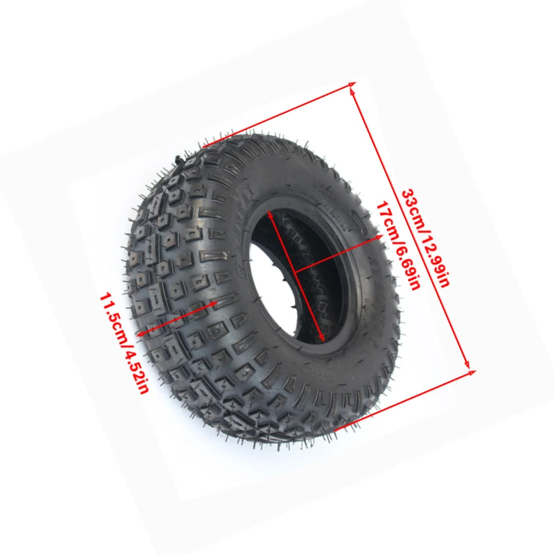 Upgrade Your Ride with These 6-Inch ATV Wheels and 145/70-6 Tires for Karts, Buggies, and Quad Bikes.