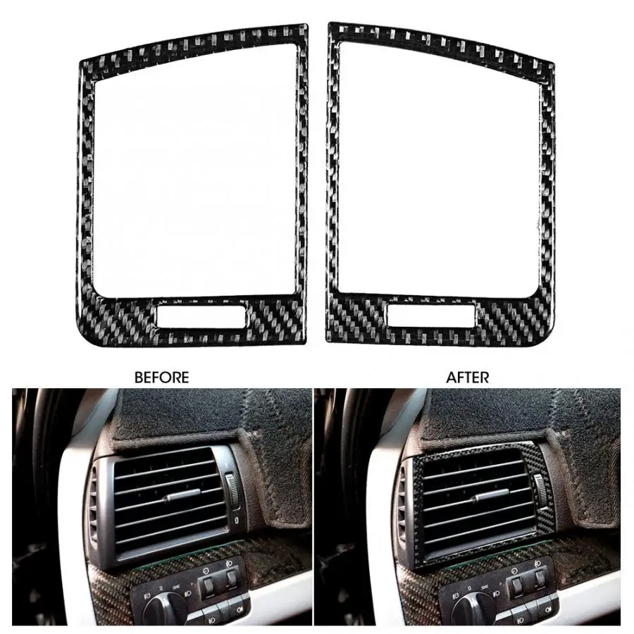 

Carbon Fiber Left and Right Air Vent Trim Sticker Fits for E46 M3 1998-2005 car accessories