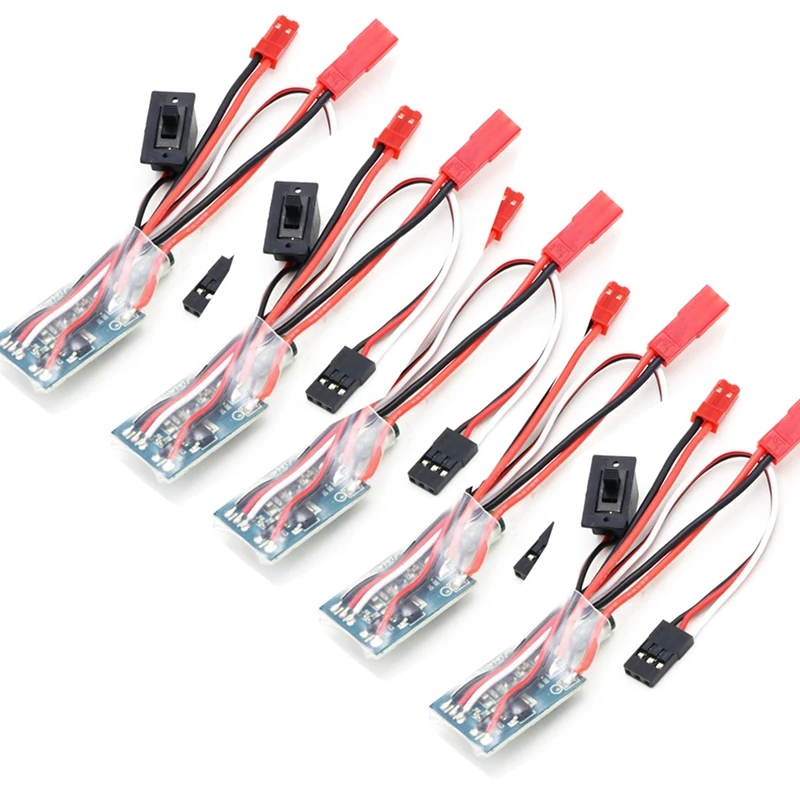 5Pcs/Lot RC Car Brake 30A Brushed ESC Two Way Motor Speed Controller For 1/16 1/18 1/24 Car Boat Tank