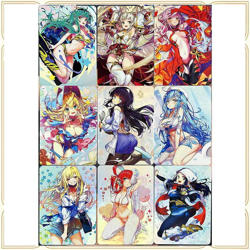 

Anime Goddess Story Sexy Cards DIY ACG Boy Toy Battle Game Cards Black Collection Christmas Birthday Gift Magician Girl Yu-Gi-Oh