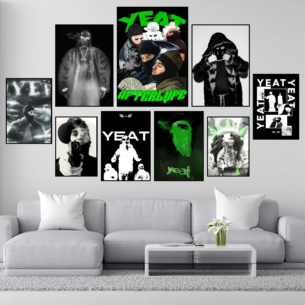 Rapper Yeat Afterlyfe Poster Prints Wall Painting Bedroom Living Room Decoration Office Small