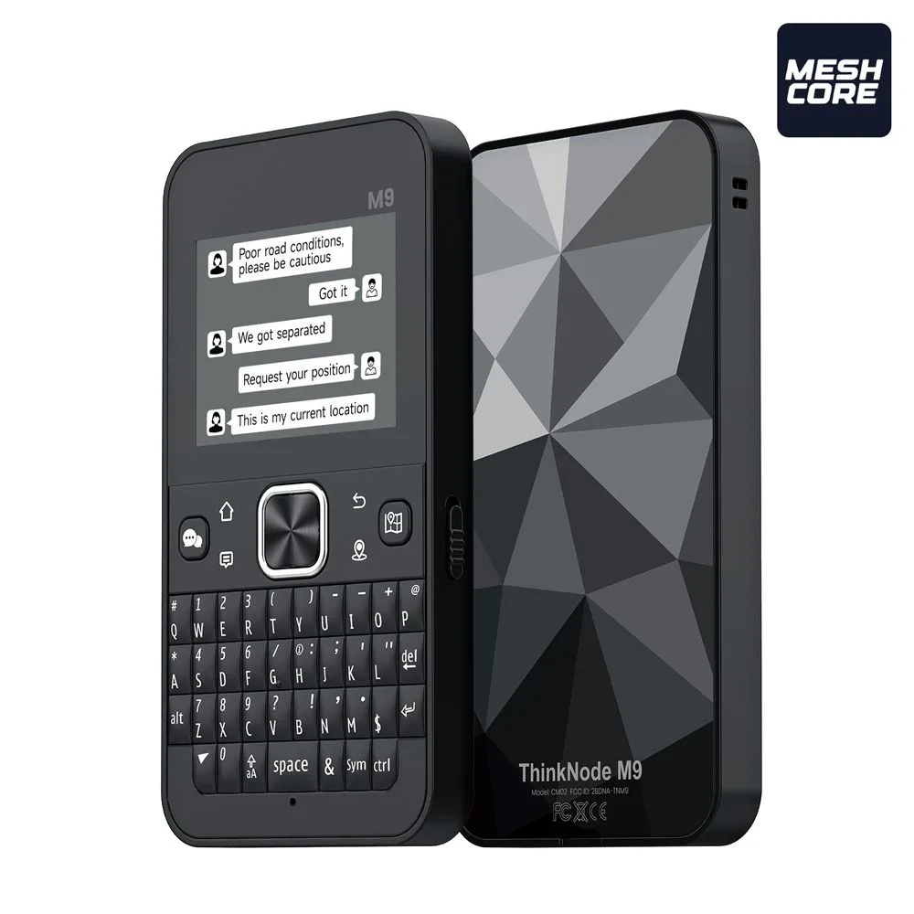 ThinkNode M9 MeshCore LoRa Mesh Off‑Grid Comm Terminal ESP32‑S3 LR1110 GPS Full Keyboard 2.4