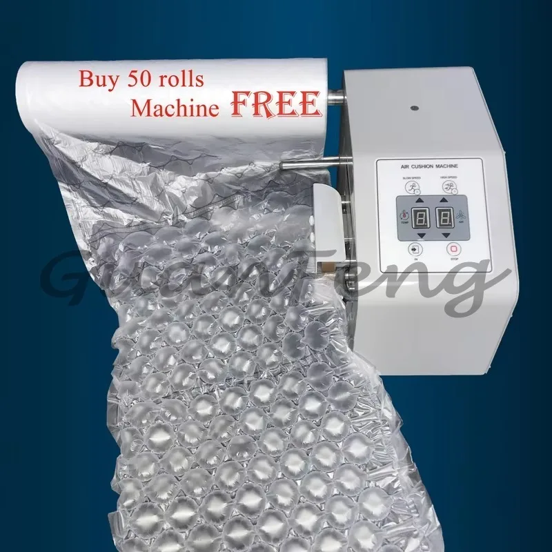 High Speed Automatic Air Cushion Void Fill Machine Portable Air Pillow Bubble Packaging Maker