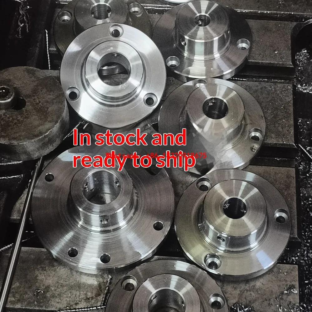 Cyclmotion CNC Motor Flange and Adapter Plate for 80/100/125/130mm 3-Jaw or 4-Jaw Chucks (Motor Shaft Connection)