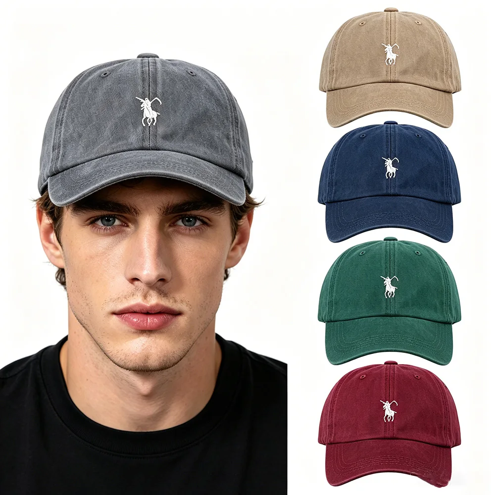 Japan Grim Reaper Embroidery Washed Cotton Baseball Cap Soft Adjustable Unisex Dad Cap Sun Hat For Men Women Boys Girls