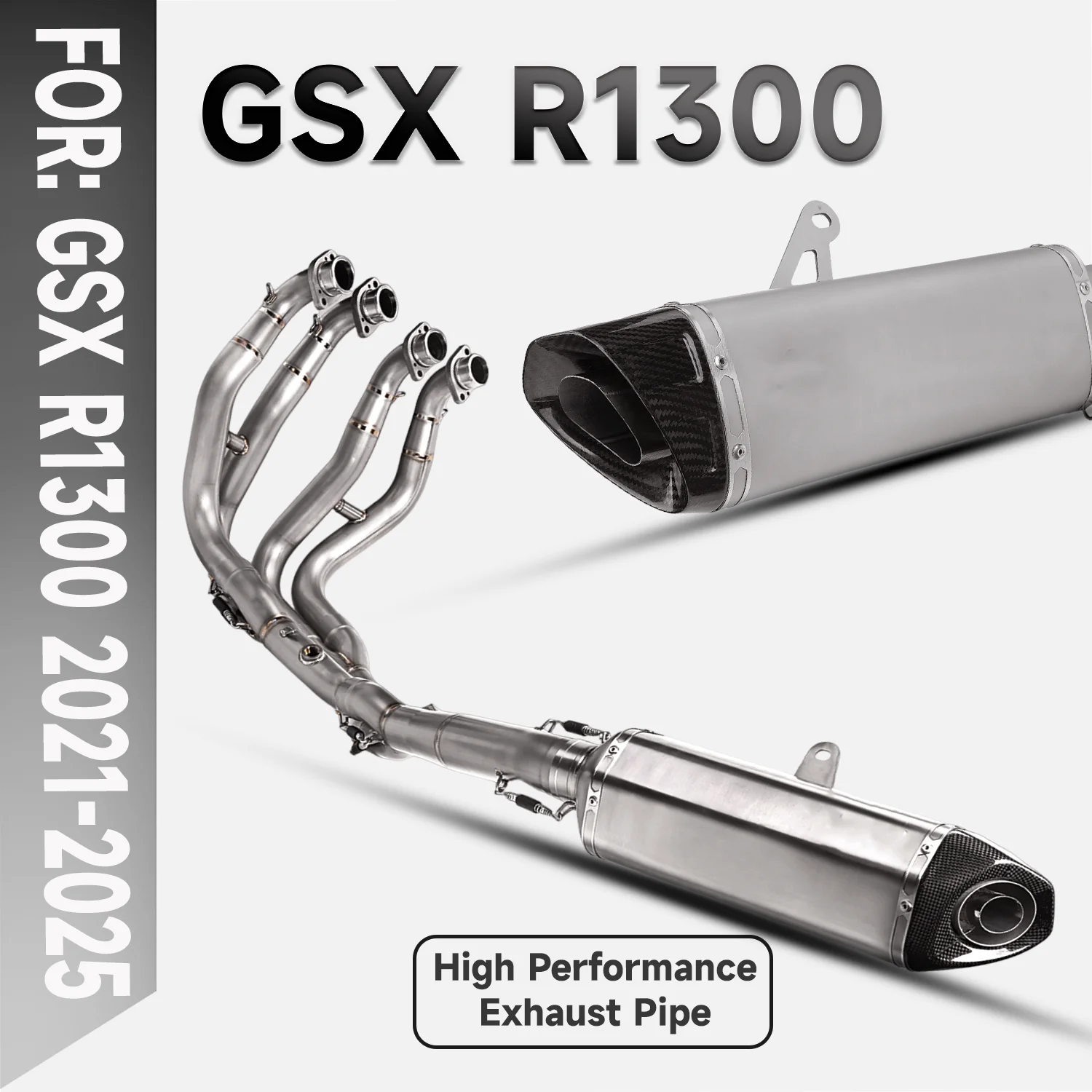 

For Hayabusa GSX1300R Gen3 GSX-1300R 2021-2025 ti alloy Racing Line Full Exhaust System S-S13R1-APLT For Hayabusa GSX1300R