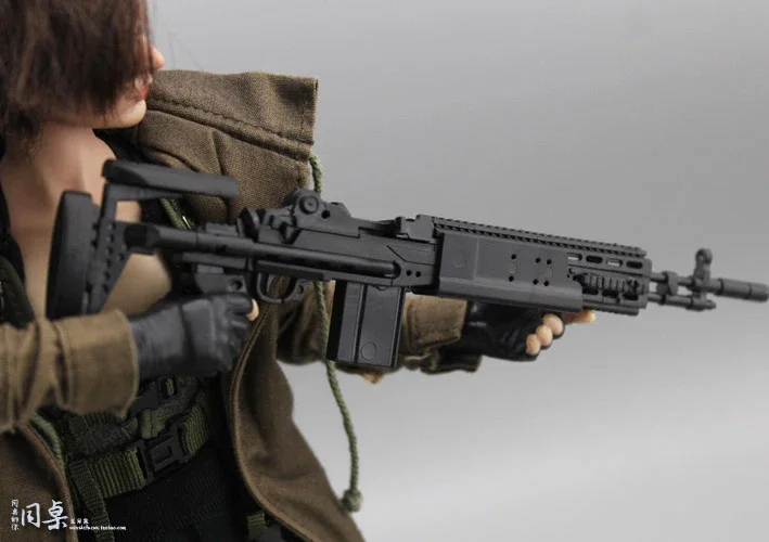 1/6 M14BER بندقية قتالية بندقية نموذج البلاستيك تجميع عمل أرقام ملحق الجندي العسكرية بناء عدة لعبة #5