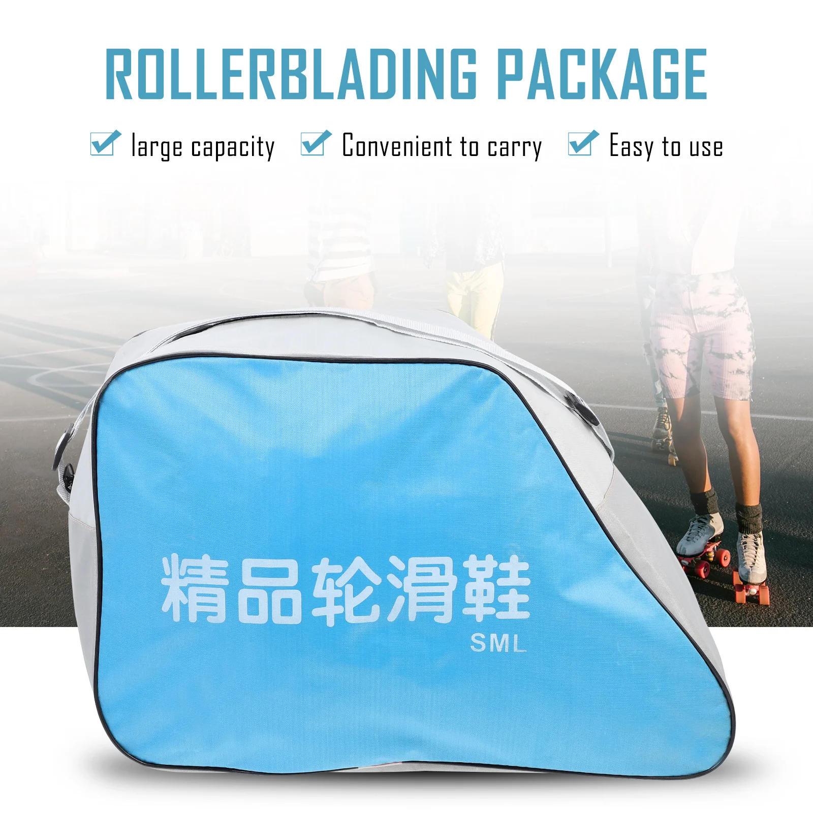 حقيبة تزلج من قماش أكسفورد حقيبة تزلج دوارة شديدة التحمل توريد تزلج طويل الأمد للتزلج على الجليد في الهواء الطلق مريحة #1