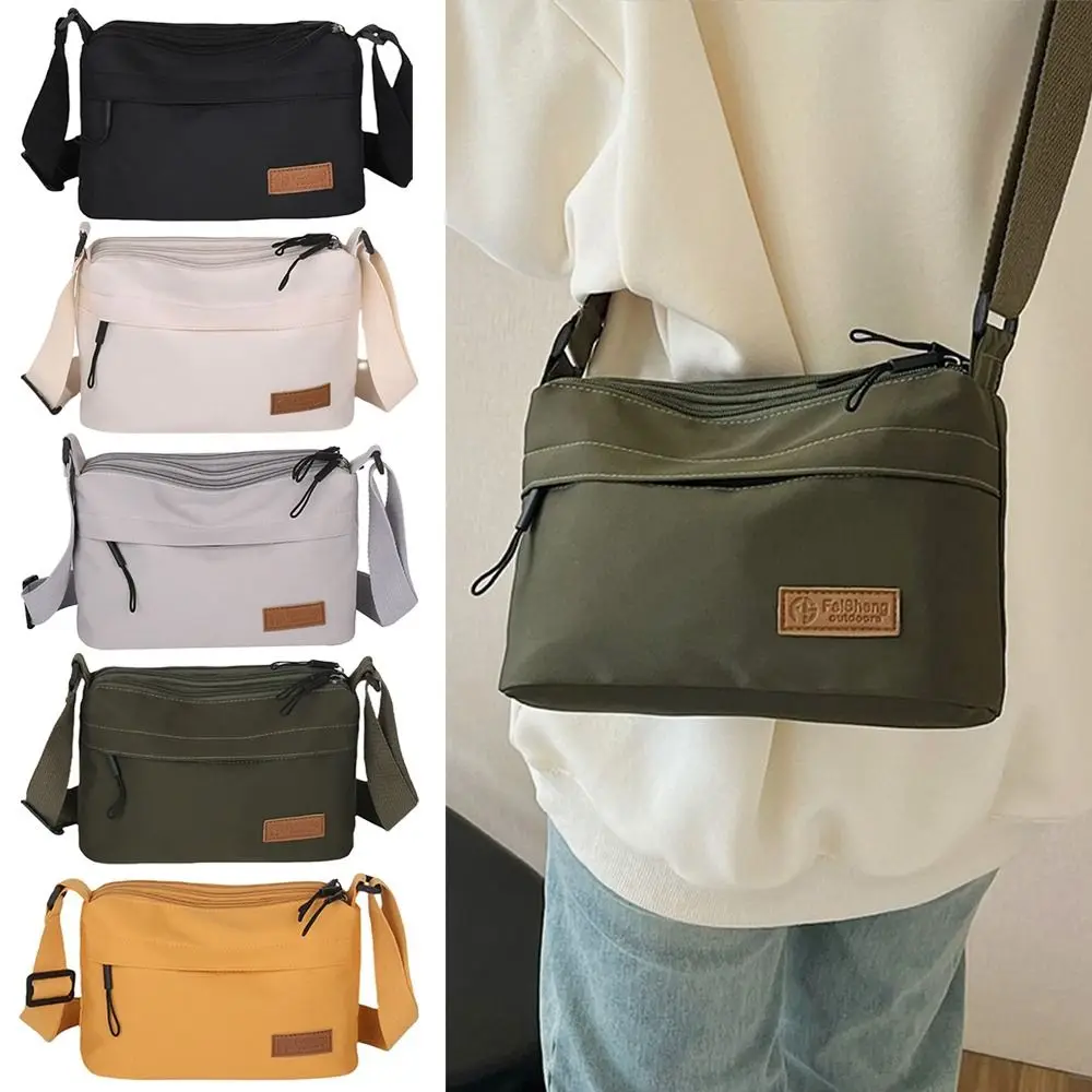 

Fashion Casual Shoulder Crossbody Bag Simple Large Capacity Multi Pocket Tote Bag Handbag Portable Messenger Bag