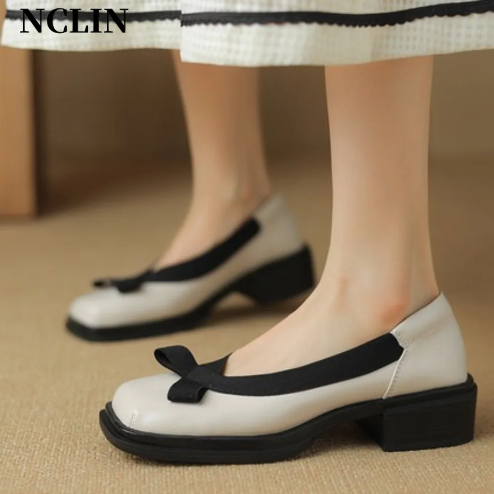 

Туфли-лодочки на высоком каблуке и платформе, 2021, туфли Мэри Джейн на толстом каблуке с пряжкой на щиколотке, женские черные офисные туфли-лодочки из натуральной кожи