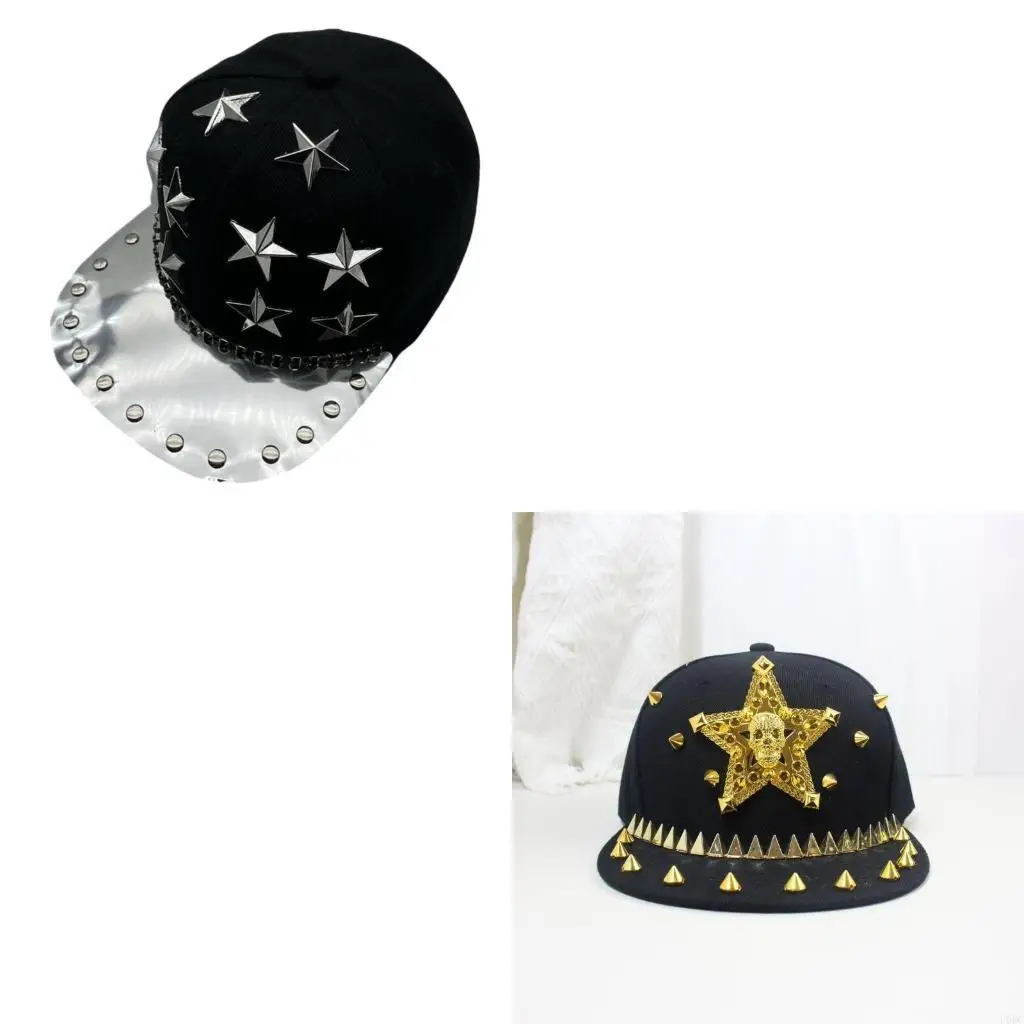 

Adjustable Duckbill Hat Punk Baseball Hat Men Baseball Hat For Music Concert Y166