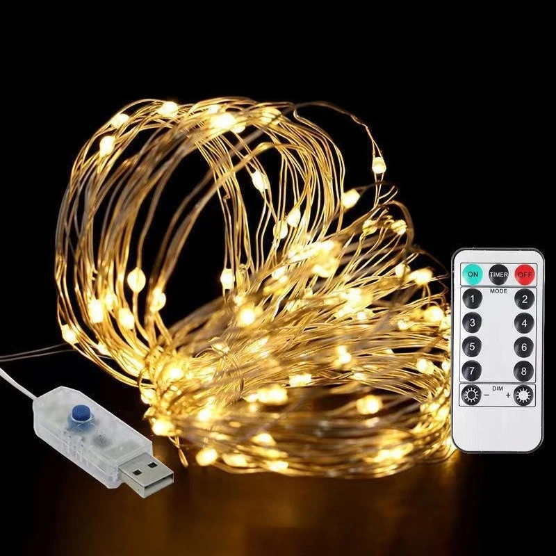 1Pack Fairy Light String Led Copper Wire String Light 5/10/20/30M Battery Powered For Bedroom Garden Party Wedding Decoration