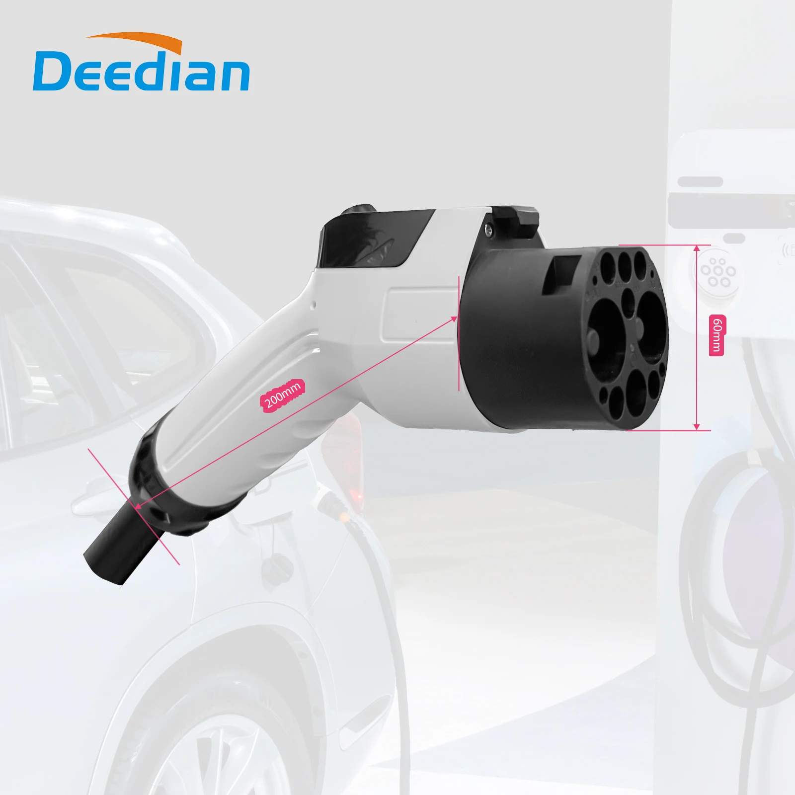 Deedian GB/T 32A DC EV Charging 5M TPU Male Plug Connector Cable New Condition for Certified for Electric Vehicles