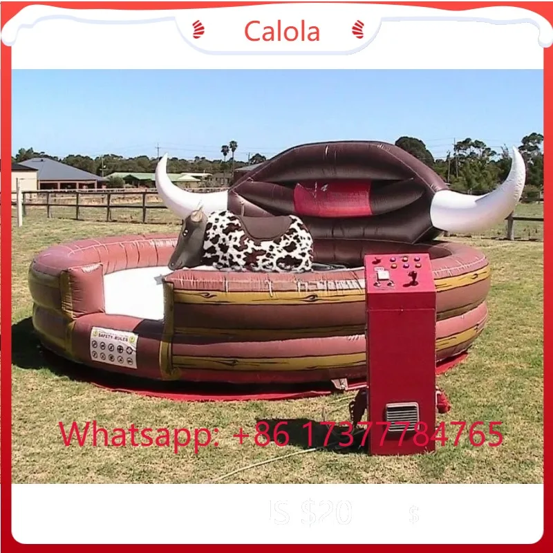 Commercial Adults Mechanical Rodeo Bull Riding Machine Inflatable Bull Ride for Sale