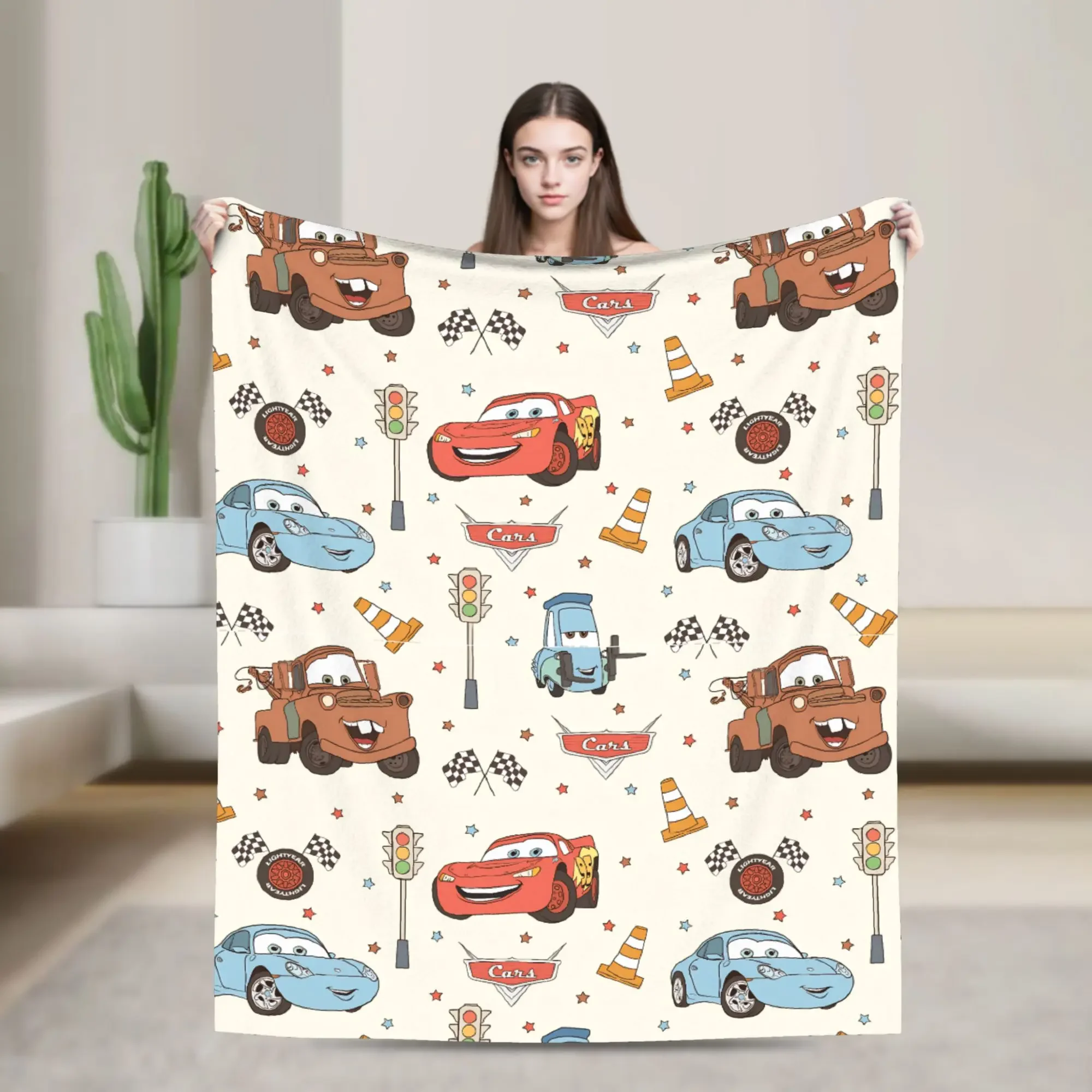 

VIKAMA Pixar Cars Wall Hanging McQueen, Sally, Mater Cars Theme Birthday Gift Cartoon Anime Style