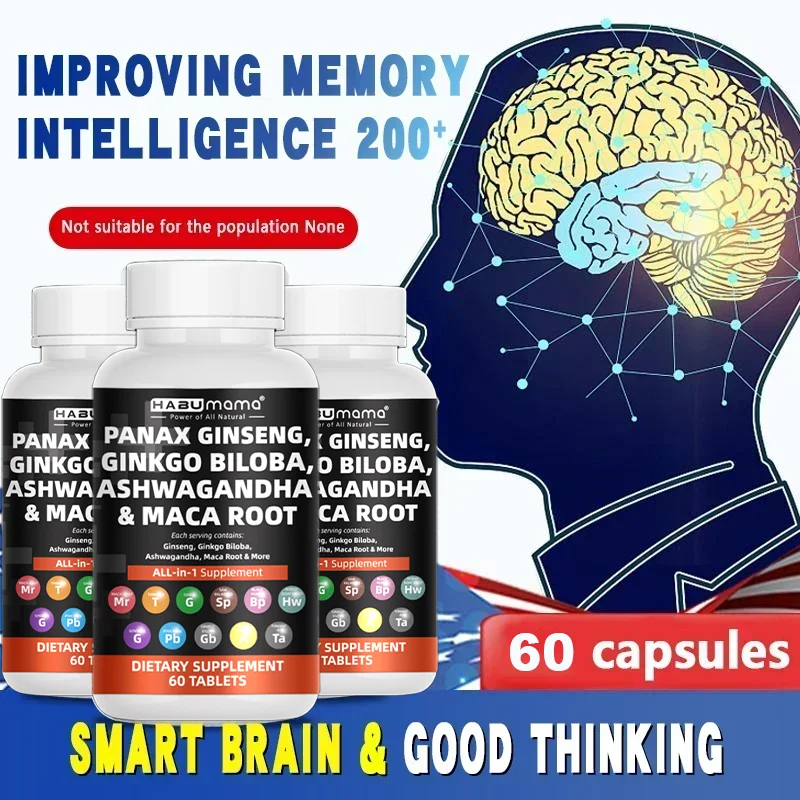 Nootropic Supplement - Easy To Absorb, Enhances Focus and Cognition, Healthy Memory Function and Supports Improved Mood