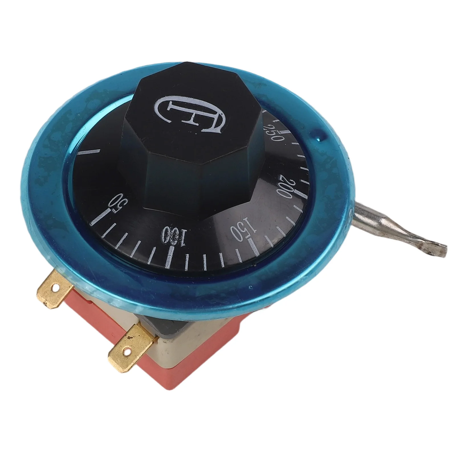 

Регулируемый термостат для электрической духовки, диапазон температуры 50-300, максимальный ток, 16 А, материал из металла и пластика