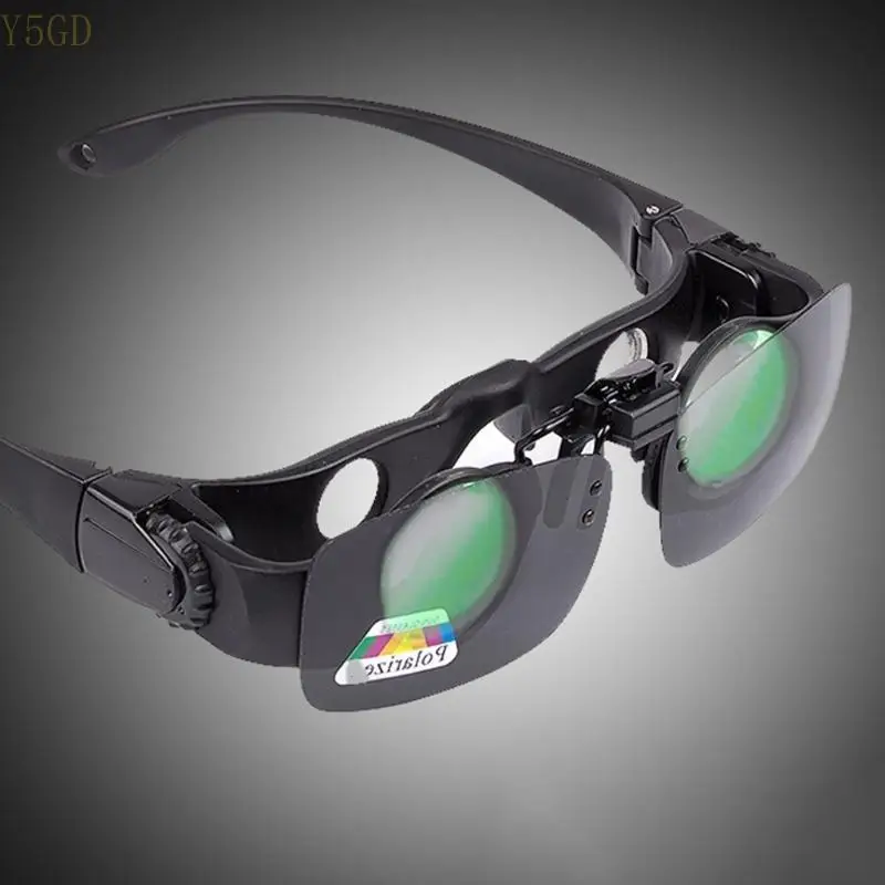 Y5GD Portable High Definition Glasses Fishing Hand-Free Binoculars Outdoor Bird/Watching/Fishing/Sightseeing Telescope