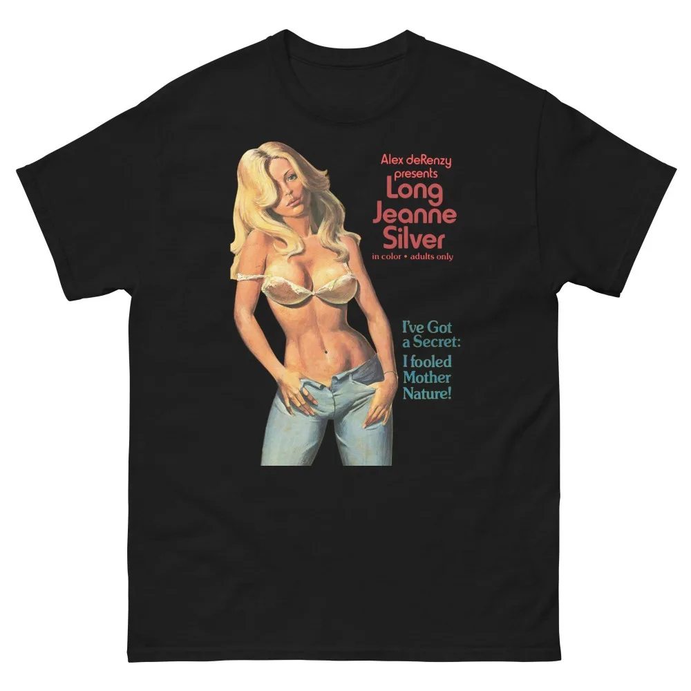 Camiseta Vintage Pin Up Girl com Estampa Gráfica Humorística de Arte Cinematográfica Retrô Adulta, Estilo Clássico de Cinema de Exploitação dos Anos 70 e Filmes B