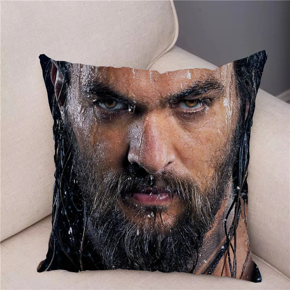 Outdoor Pillow Covers for Living Room Cushions Jason Momoa Decorative Pillows for Sofa Pillow Cover Room Decorating Items Home