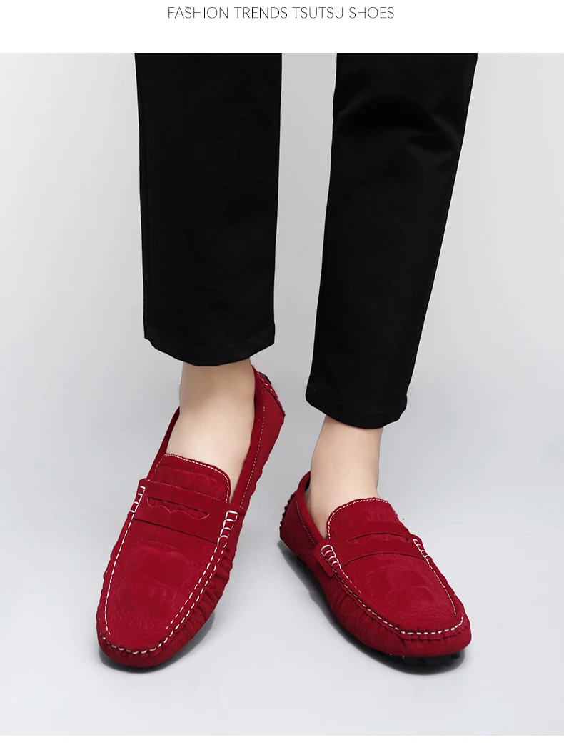 2025 Neues Modell Handgefertigte Loafer für Herren, Leichter Luxus Krokodilmuster Trendige Vielseitige Slip-On Freizeitschuhe, Unisex Fahr- und Modeschuhe – Detail 20